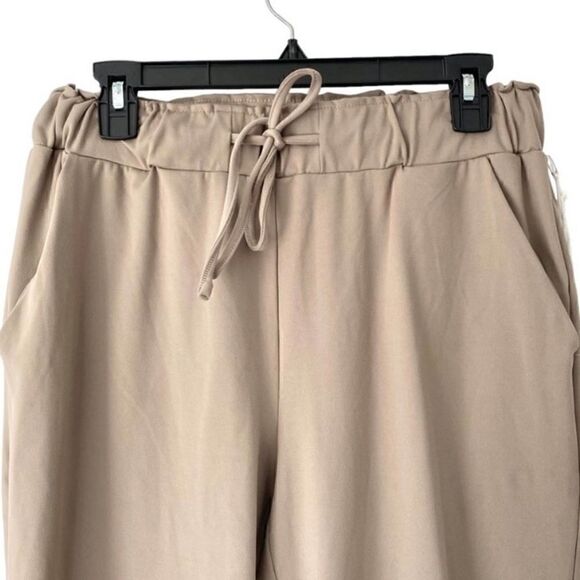Joie Tan Pull On Pants High Waisted Trousers Size Medium - Picture 4 of 6